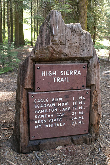 high sierra trail